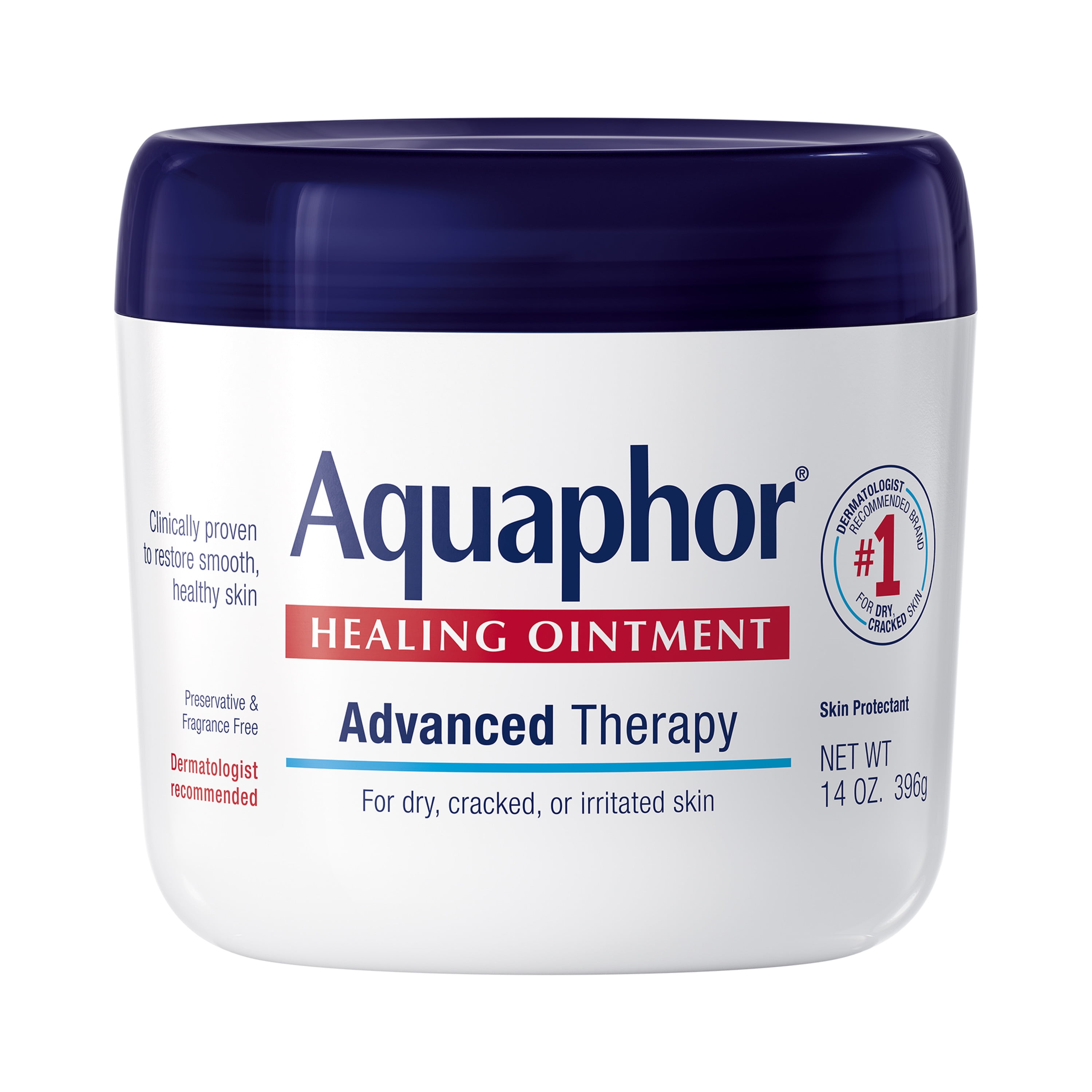 knal zak Ook Eucerin Aquaphor Advanced Therapy Healing Ointment For Dry, Irritated Skin  - 14 Oz, 2 Pack - Walmart.com