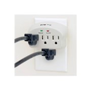 Eaton Tripp Lite Series Protect It! 3-Outlet Surge Protector Direct Plug-In 660 Joules 2 Diagnostic LEDs SK30