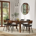 thumbnail image 4 of Simpli Home Eastwood 66 inch x 40 inch Rectangle Contemporary Dining Table in Walnut, 4 of 13