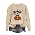 thumbnail image 5 of XUNKUSGA Halloween Sweatshirts for Women Classic Pumpkin Graphic Crewneck Long Sleeve Pullover Tops Casual Loose Shirts for Women S, 5 of 5