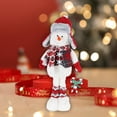 thumbnail image 2 of Decoración navideña, muñeco de nieve, estatuilla de muñeco de nieve, manualidades, muñeco de peluche, adorno navideño para mesa de comedor de fiesta Estilo A, 2 of 8