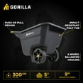 thumbnail image 2 of Gorilla Carts 5 Cu. ft. Poly Garden Cart, 300 lbs. Capacity, 9 in. Maintenance-Free Wheels, Push/Pull Design, 2 of 12