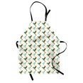 thumbnail image 1 of Bird Apron, Continuous Pattern of Colorful Hummingbirds, Unisex Kitchen Bib with Adjustable Neck for Cooking Gardening, Adult Size, Ivory Dark Seafoam, by Ambesonne, 1 of 4