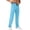 Blue, variant on Men's Lightweight Spring Summer Running Sweatpants Loose Fit Open Bottom Mesh Athletic Pants with Pockets Big and Tall Size S-3XL Black