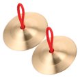 thumbnail image 1 of OULII 1 Paire de Cymbales Dorées Mini Accessoire de Développement Rythmique pour Fêtes, 1 of 8