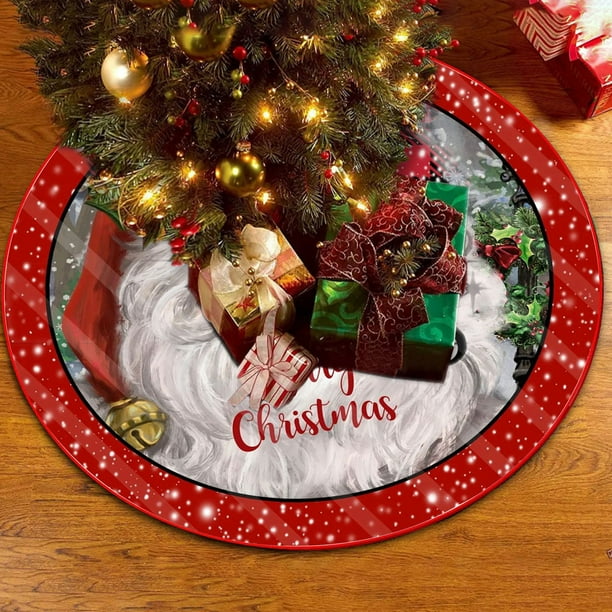 Petite Jupe De Sapin De Noël, 38cm Cache-Pied De Sapin De Noel, Tapis