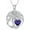February, variant on AOBOCO Tree of Life Birthstone Necklace for Women 925 Sterling Silver Heart Birthstone Family Tree Pendant Necklace Birthday Christmas Jewelry Gifts for Wife Her