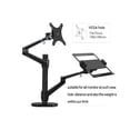 thumbnail image 4 of Aluminum Silver Ergonomics 10"-17" Desk Laptop Stand 32" Monitor Desktop Bracket Computer Mount Full Motion Column Bar ,Easy to Use, 4 of 7