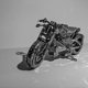 thumbnail image 2 of Electric Motorcycle 3D Metal Puzzle Handmade DIY Building Toys Figurines Miniatures Home Decoration Accessories For Living Room Gong Bohan LED, 2 of 2