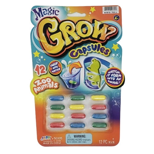 JARU Inc. Toys MAGIC GROW CAPSULES (12 Zoo Animals)
