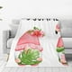 thumbnail image 1 of Fotbe Hello Summer Gnome Manta de Franela Acolchonada con Estampado, Súper Suave y Esponjosa, Extra Grande para Sofá, Cama, Uso Todo el Año-80"x60", 1 of 7