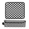 thumbnail image 5 of Hair Tools Storage with Heat Resistant Mat- Black and White Stripes Printed Curling Iron Travel Bag/Flat Iron Case for Women, 5 of 8