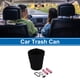 thumbnail image 2 of Bote de basura para automóvil Ovalado de Tela con Gancho para Respaldo de Asiento Negro 1 Pc, 2 of 6