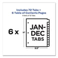 thumbnail image 4 of customizable table of contents ready index multicolor dividers, 12-tab, jan. to dec., 11 x 8.5, white, 6 sets, 4 of 7