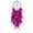 Purple, variant on 28.7 Inch Bohemia Feathers Dream Catcher Traditional Circular Net for Window Hanging Handmade Elegant Wall Art Decoration Ornament for Bedroom Wedding Party Biorthday Gift Valentine's Day(Green)
