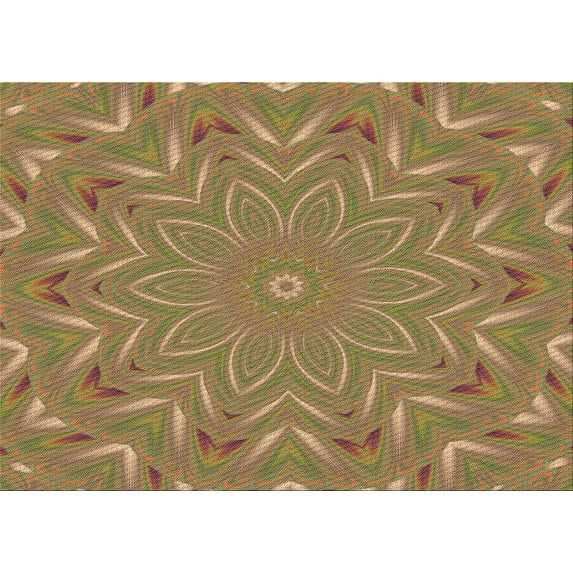 Ahgly Company Machine Washable Indoor Rectangle Transitional Caramel Brown Area Rugs, 7' x 10'