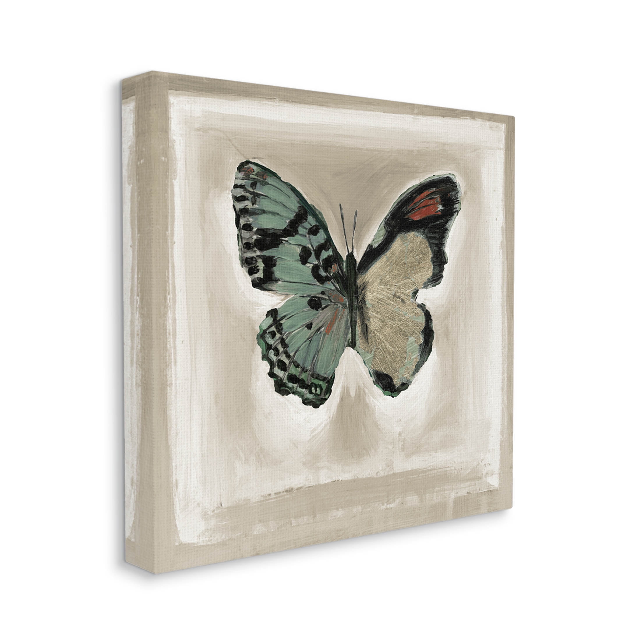 Stupell Industries Asymmetrical Butterfly Wings Painting Gallery Wrapped Canvas Print Wall Art, Design by Stacy D'Aguiar