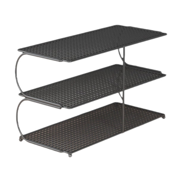 Organizador de escritorio, estante compacto, ahorra espacio, versátil, suministros de oficina, espacio de trabajo 3 capas