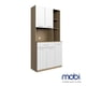 thumbnail image 4 of Alacena 90 cm de Madera Atenas Roble Blanco Mueble Cocina Mobi Muebles Moderno, 4 of 5