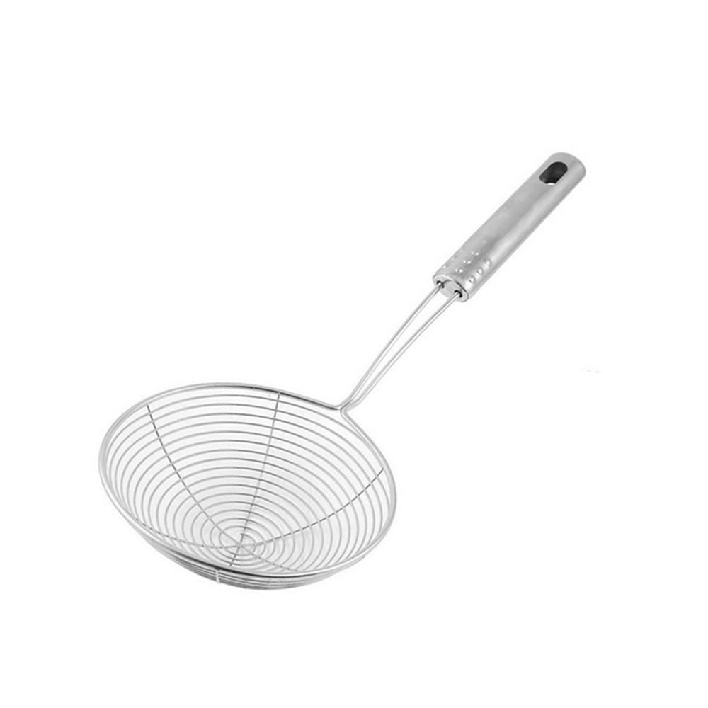 SchSin Mesh Strainer Ladle Strainer Skimmer Ladle Stainless Steel Wire