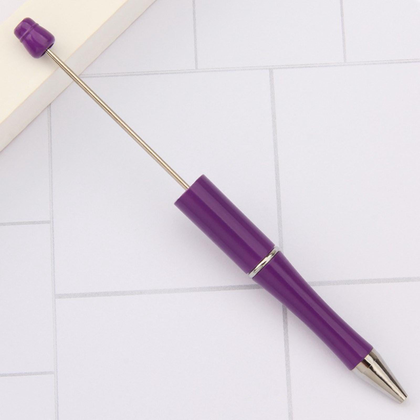 5 Stylos à Bille Avec Perles - Design Créatif Et Portable - Parfait Pour Fournitures Scolaires Ou Cadeaux - 7