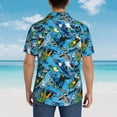 thumbnail image 6 of Daiia snow board blue Hawaiian Shirt for Men Gentle Cotton Regular Short Sleeve Casual-3X-Large, 6 of 9