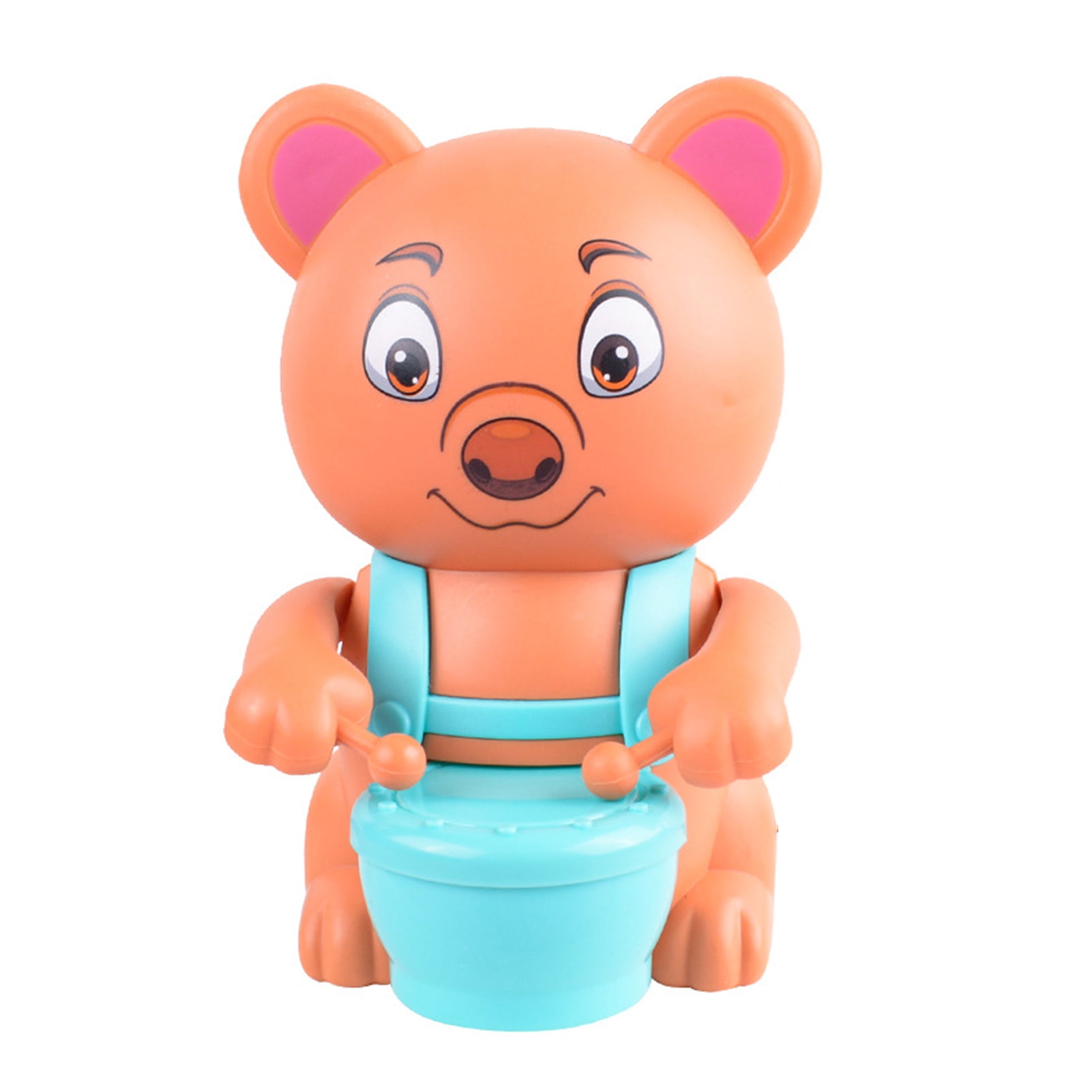 MWstore Cartoon Windup Toy No Battery Required Interesting Bear Piggy Panda Frog Drumming Toy