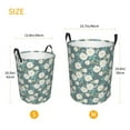 thumbnail image 4 of KLL Flower Waterproof Foldable Laundry Hamper Bucket with Handles for Storage Bin,Kids Room,Home Organizer (Small ), 4 of 7