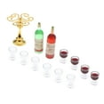 thumbnail image 4 of TISHITA 13pcs 1/12 Dollhouse Goblet Rack Miniatures Handmade Room Decor Parts Golden, 4 of 8