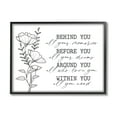 thumbnail image 2 of Stupell Industries Floral Blossoms Loving Quote Behind Before Around Within Graphic Art White Framed Art Print Wall Art, Design by Lettered and Lined, 2 of 5
