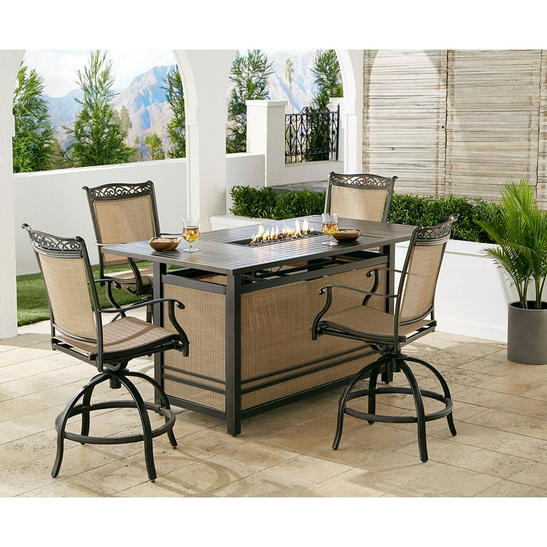 Bar height fire dining set online