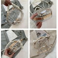 thumbnail image 5 of Fairy Shell Purse for Women Eveing Bag Clear Handbag Chic Bright Pearl Purse Party Clutch Shoulder Bag, 5 of 8