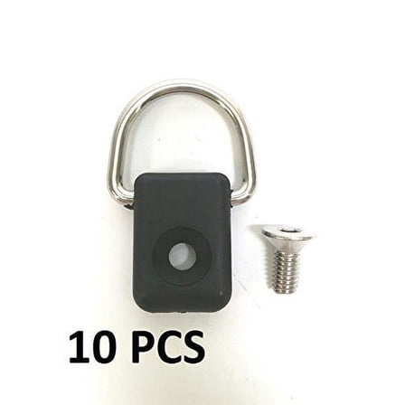 Pactrade Marine 10 PCS Canoe Kayak Boat S.S.D-Ring Fishing Rigging w/ Screws