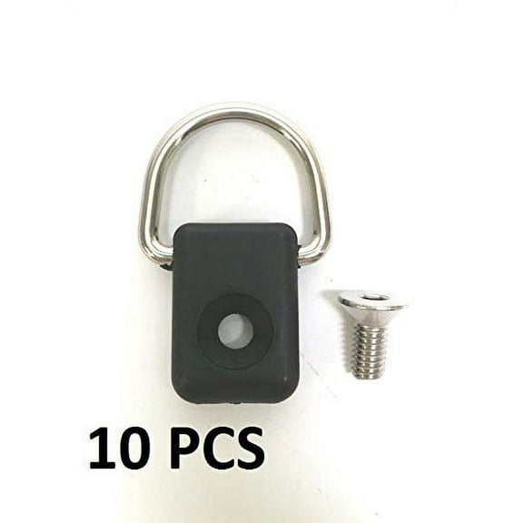 Pactrade Marine 10 PCS Canoe Kayak Boat S.S.D-Ring Fishing Rigging w/ Screws