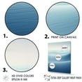 thumbnail image 3 of Designart "Sea Murmur In Blue Beach Tranquility I" Coastal Floater Framed Canvas Art Print, 3 of 5