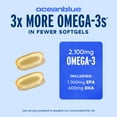 thumbnail image 3 of OceanBlue Omega-3 Fish Oil 2100, 120 Count, 60 Servings, EPA & DHA, Burpless, Mercury-Free, Heart, Bone & Immune System Support, Gluten-Free, 3 of 9