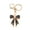 Black, variant on Women Rhinestone Bow Keychain Sparkling Bow Bag Charm Faux Crystal Key Chain Car Pendant Valentine Gift