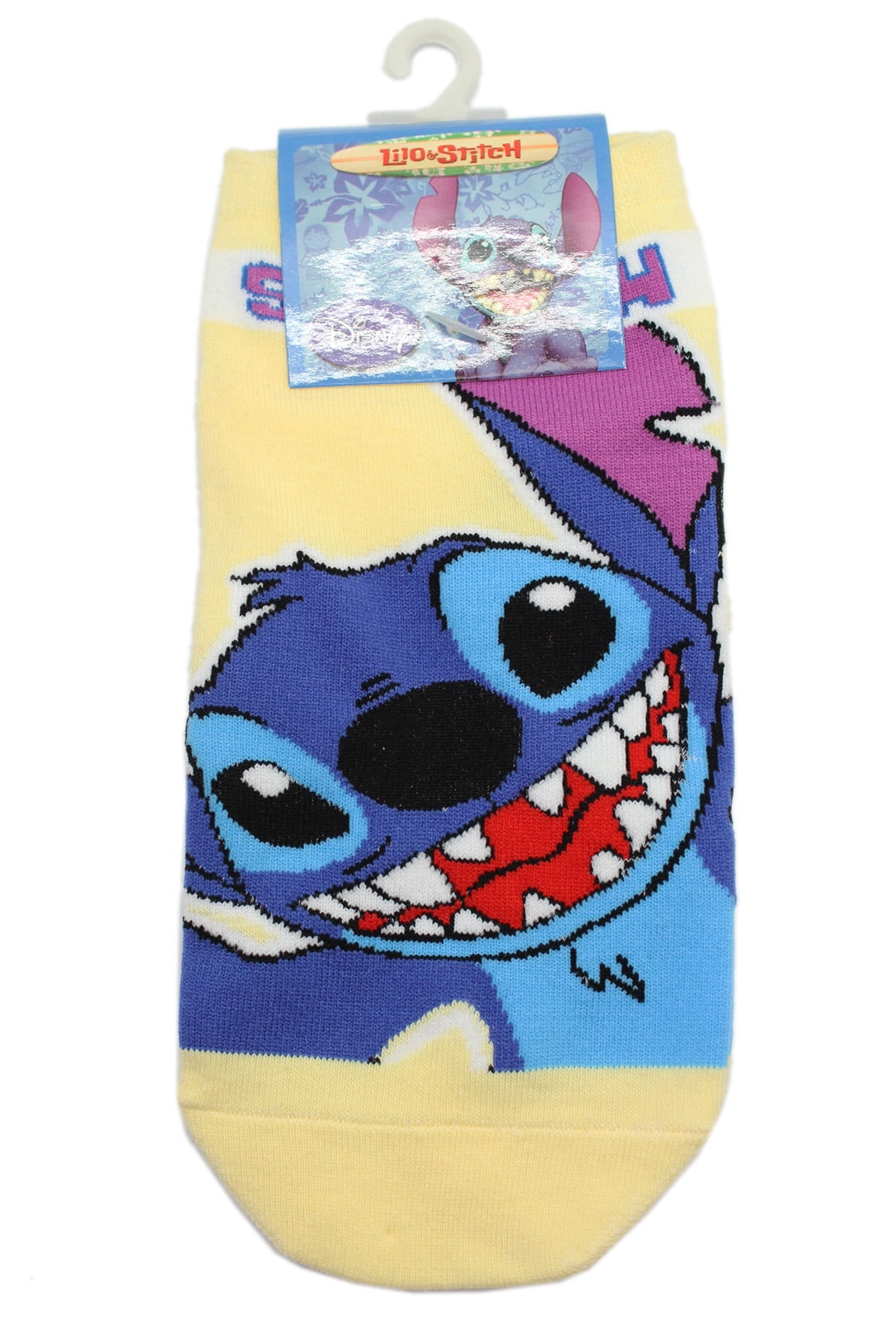 Disney's Lilo and Stitch Excited Stitch Light Yellow Kids Socks (1 Pair ...