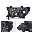 thumbnail image 4 of PIT66 Headlights, Fit for 2007-2013 Toyota Tundra 2008-2017 Sequoia Headlights Aftermarket Left+Right Clear Lens Chrome Housing Clear Reflector, 4 of 7