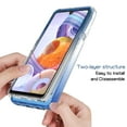 thumbnail image 6 of Mantto LG Stylo 6 Case, Front & Back 360 degree Full Body Protective Gradient Color Bumper Shockproof Slim Hybrid Back Soft Silicone Rubber TPU Bumper Clear Phone Case for LG Stylo 6 Case - Blue, 6 of 8