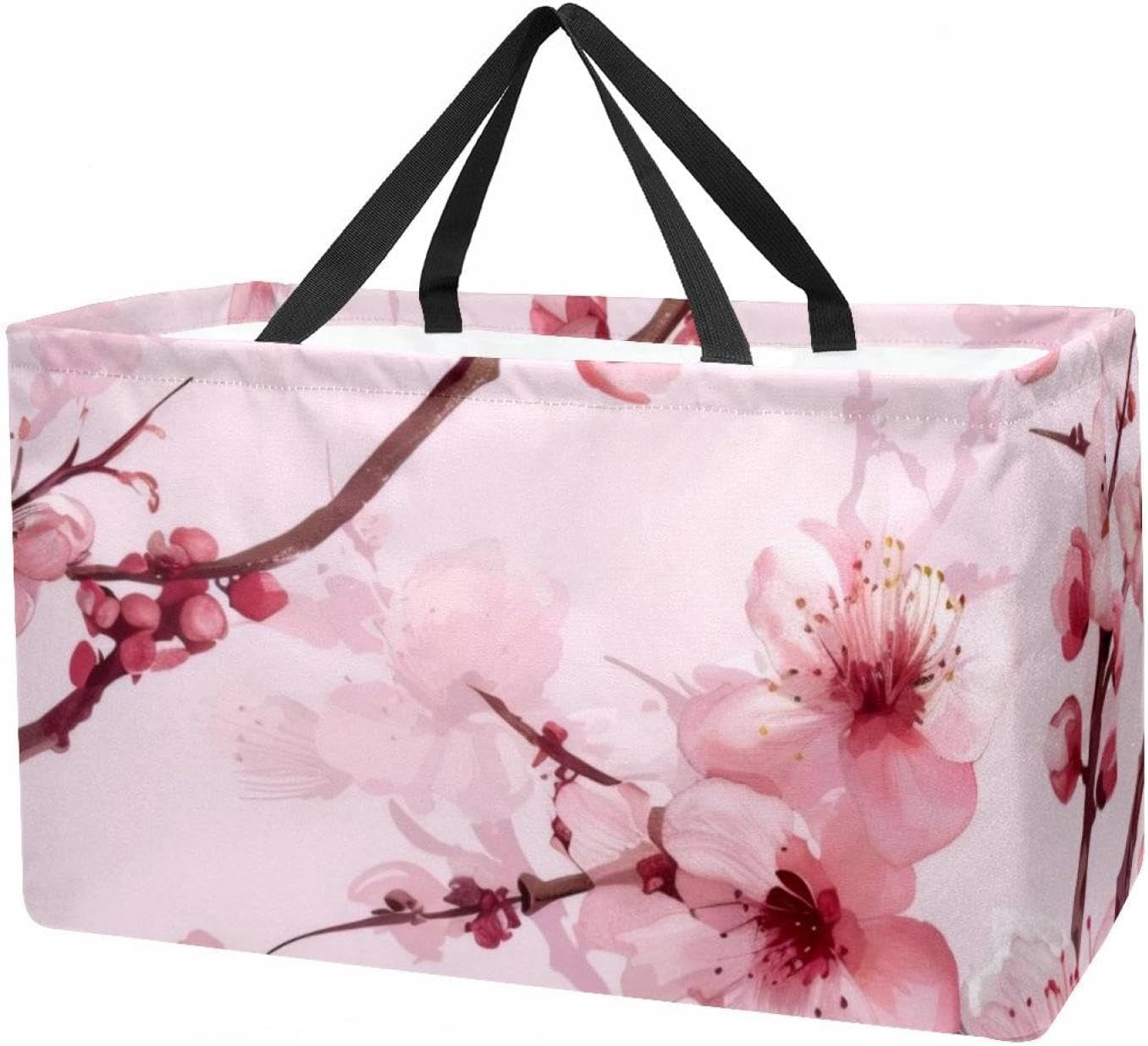 Sac Réutilisable Épicerie Motif Hibou - Grand Format - Porté Jusqu'à 22 Kg - Lavable Machine - Pliable