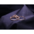 thumbnail image 5 of AFFY 1CT Princess & Round Moissanite Diamond Infinity Double Halo Bridal Ring Set 14K Rose Gold-5, 5 of 10