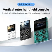 RG 35XXPro Handheld Game Consoles Linux System Pocket Arcade Support 30+ Simulators WiFi Bluetooth HD Output Transparent Teal
