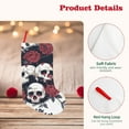 thumbnail image 4 of Lsque Gothic Skulls And Roses Pattern 18 Inch Christmas Stockings, Festive Holiday Stocking for Christmas Decorations Holiday Decor, 4 of 8