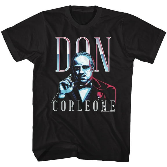 Godfather Don Corleone Black Adult T-Shirt