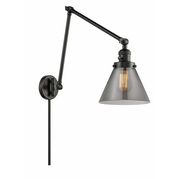 Innovations Lighting - Cone - 1 Light Swing Arm Wall Sconce In Industrial