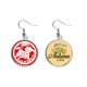 thumbnail image 1 of Corte de papel caballo Animal China Zodiaco Pendiente del lóbulo de la joyería del pendiente de la hoja del otoño Unbranded M, 1 of 3