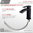thumbnail image 2 of Stylish Sabana Ht 7" Single Handle Matte Black Bathroom Faucet B-109N, 2 of 11