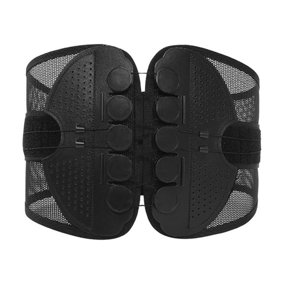 ETHKIA Adjustable Lumbar Support Belt Lower Back Brace for Lower Back Pain, Lumbar Support, Herniated Disc, Sciatica, Arthritis – Breathable for Men & Women (S) A