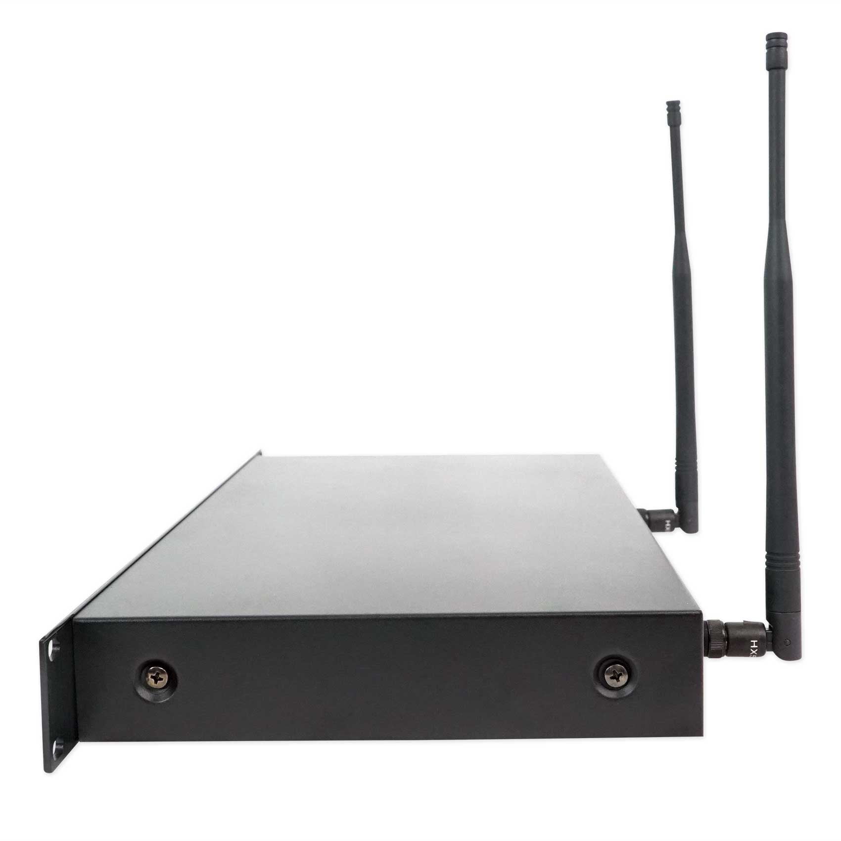 Rockville RWM23UA UHF Wireless Pro Rack Mount Dual Microphone System/20 Channel